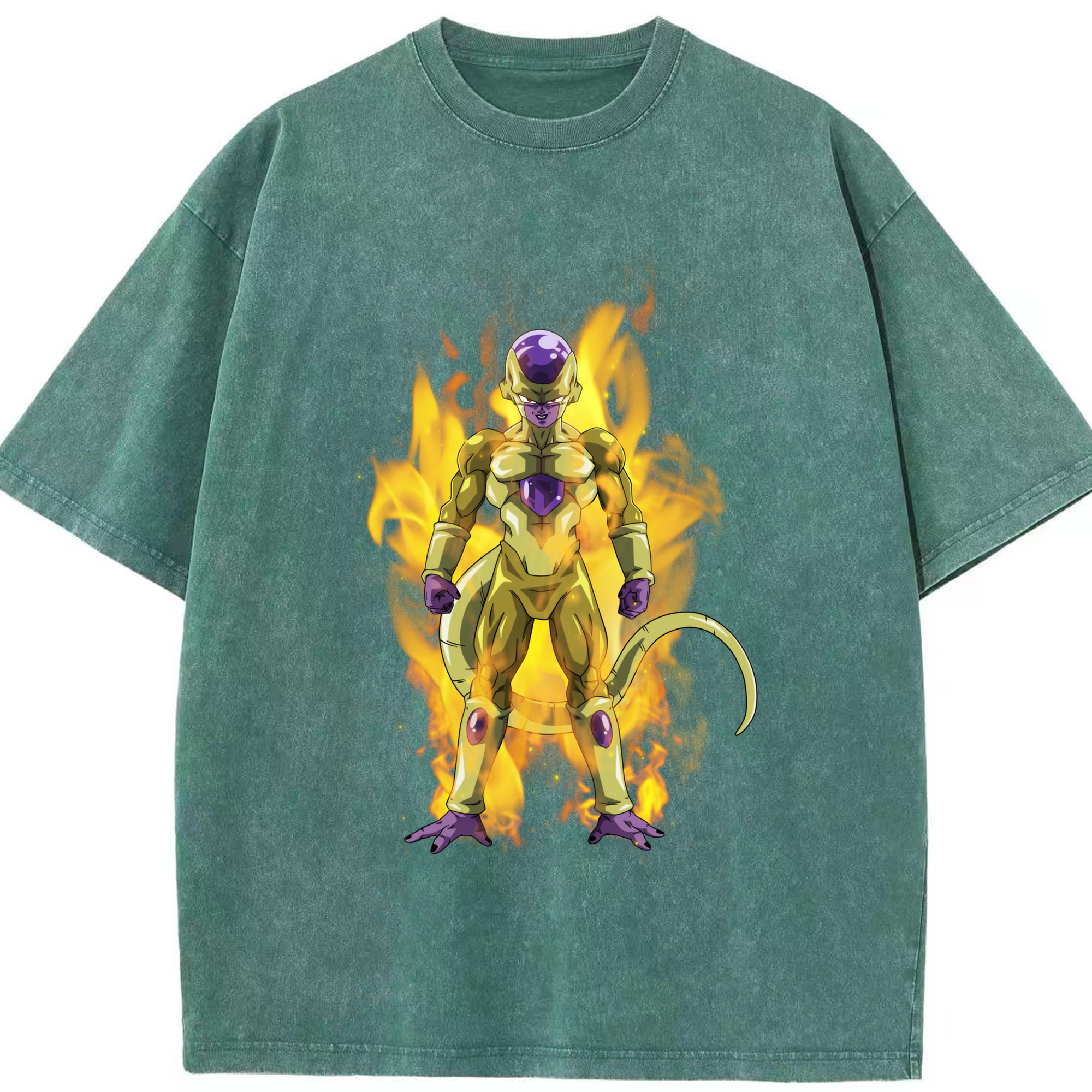 （画像用） ドラゴンボール フリーザ DRAGON BALL Frieza 綿100% ヴィンテージ風 半袖Tシャツ（フロントプリント）
